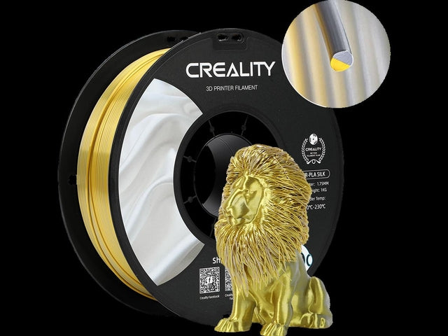 Creality - 3d filament creality pla 1.75mm silk goud zlvr 1kg