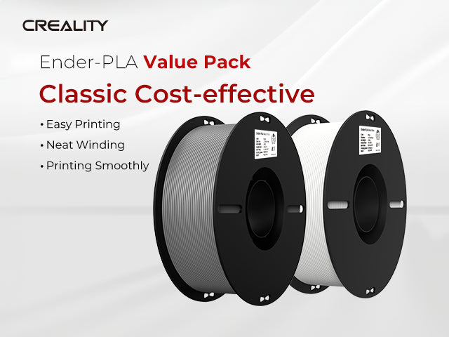 Creality - 3d filament creality pla 1.75mm wit + grijs 1kg