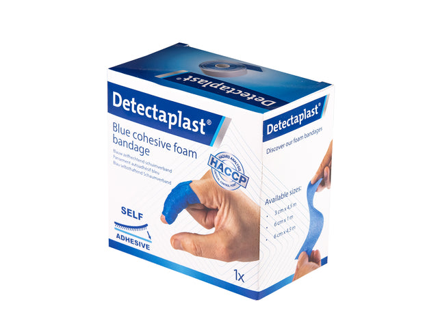 Detectaplast - Foamverband blauw deteclast 6cmx4.5m