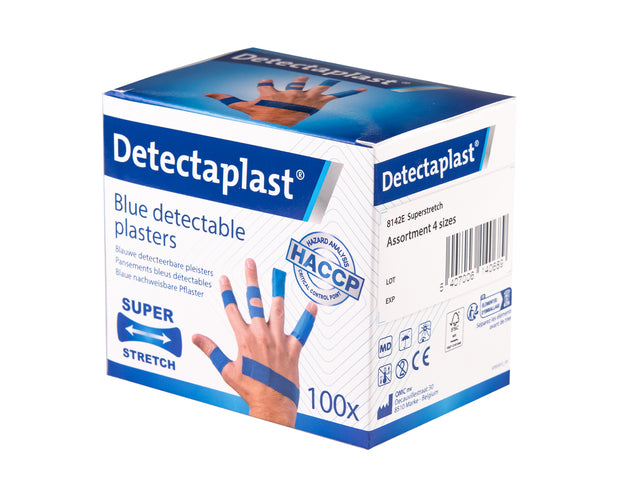 Detectaplast - Elastische bl textielpleister deteclast assorti