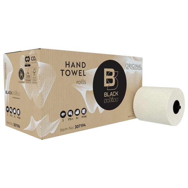 BlackSatino - Handdoekrol blacksatino pt50 2laags 175m wit