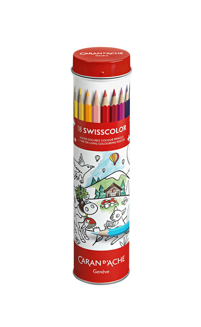 Caran d'ache - Kleurpotlood caran d'ache swisscolor 18 kleuren