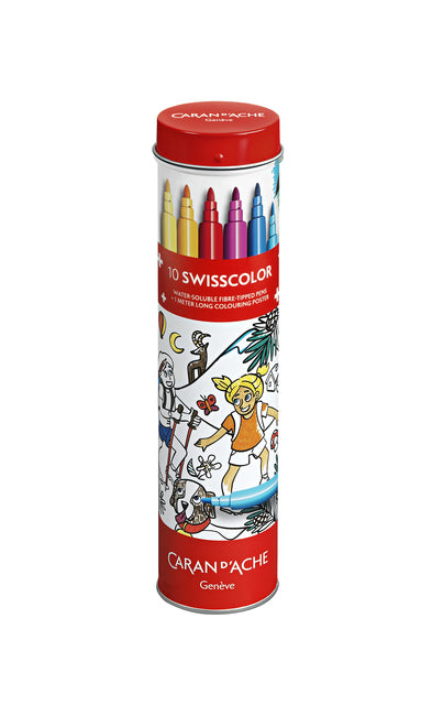 Caran d'ache - Viltstift caran d'ache swisscolor 10 kleuren