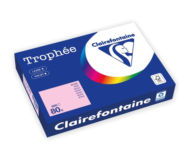 Clairefontaine - Kopieerpapier a4 80gr roze