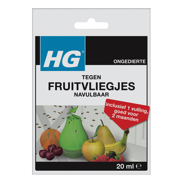 HG - Fruitvliegjesval hg hgx met 1 navulling 20ml