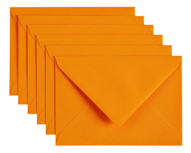 Enveloppe Papicolor C6 114x162mm orange