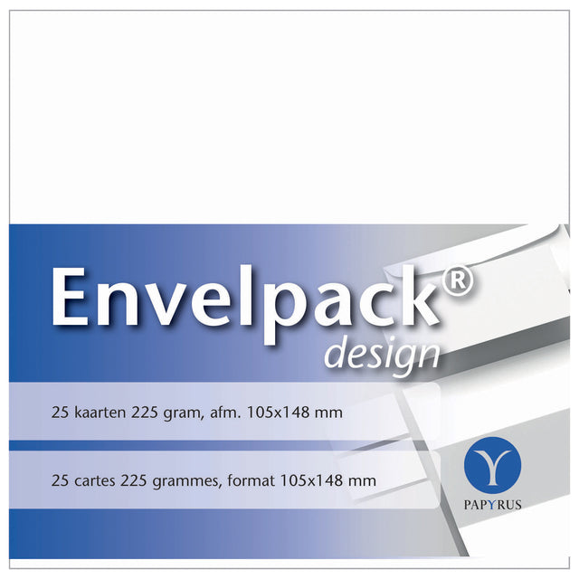 Papyrus - Enkele kaart papyrus envelpack a6 105x148mm wit