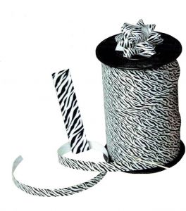 Krullint - Krullint dieren: zebra print 10mm x 250 meter