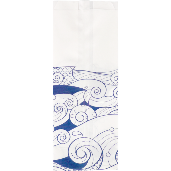 Klika - Zak | Viszak | Ersatzpapier | 0 |5 pond | 10.5/ 4 |25x29cm | Waves | wit/blauw | 10 kg