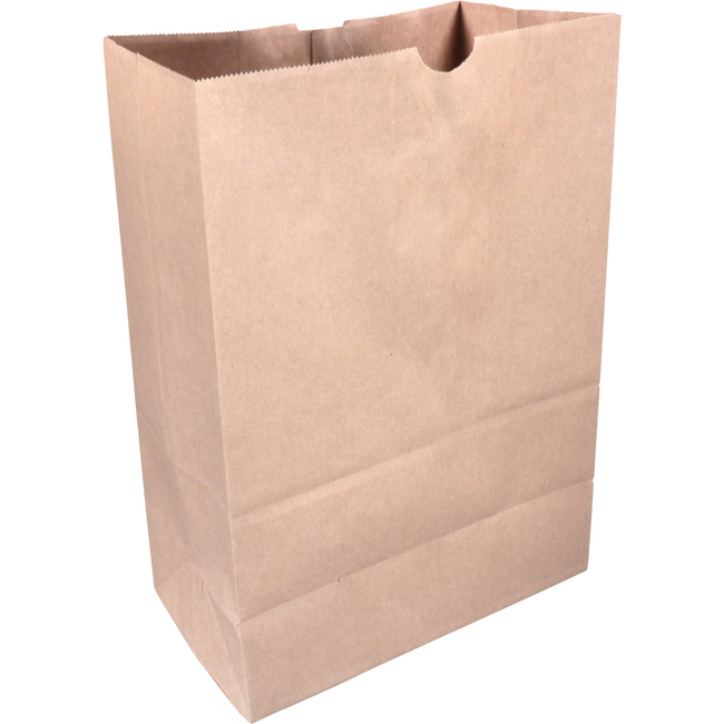 Klika - Zak | Blokbodemzak | Kraftpapier | L | 30/ 17x42cm | Supermarkt | bruin | 500 stuks