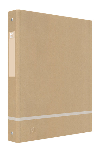 Reliure à anneaux Oxford Touareg A4 4 anneaux O-mech 25mm naturel