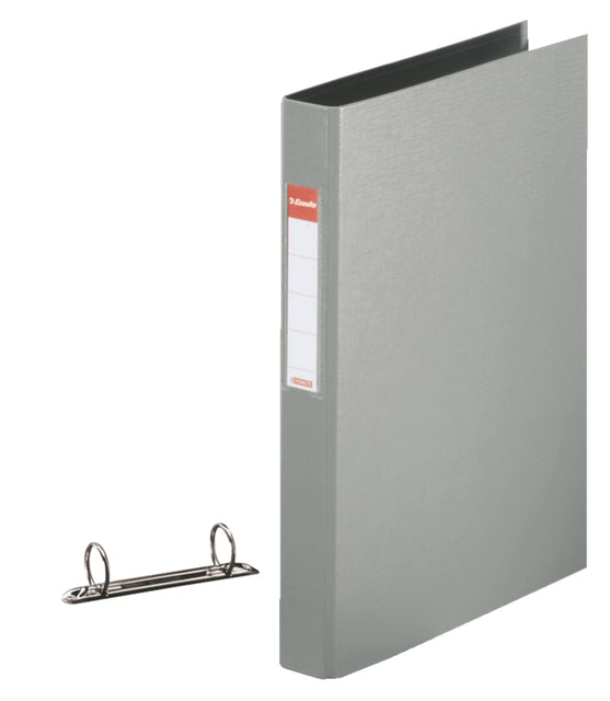 Classeur à anneaux Esselte Vivida A4 2 anneaux O-mech 25mm PP gris