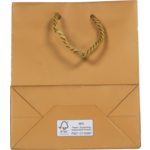 Klika - Tas | Papier | met koord | 16x 8x19cm | draagtas | goud | 100 stuks
