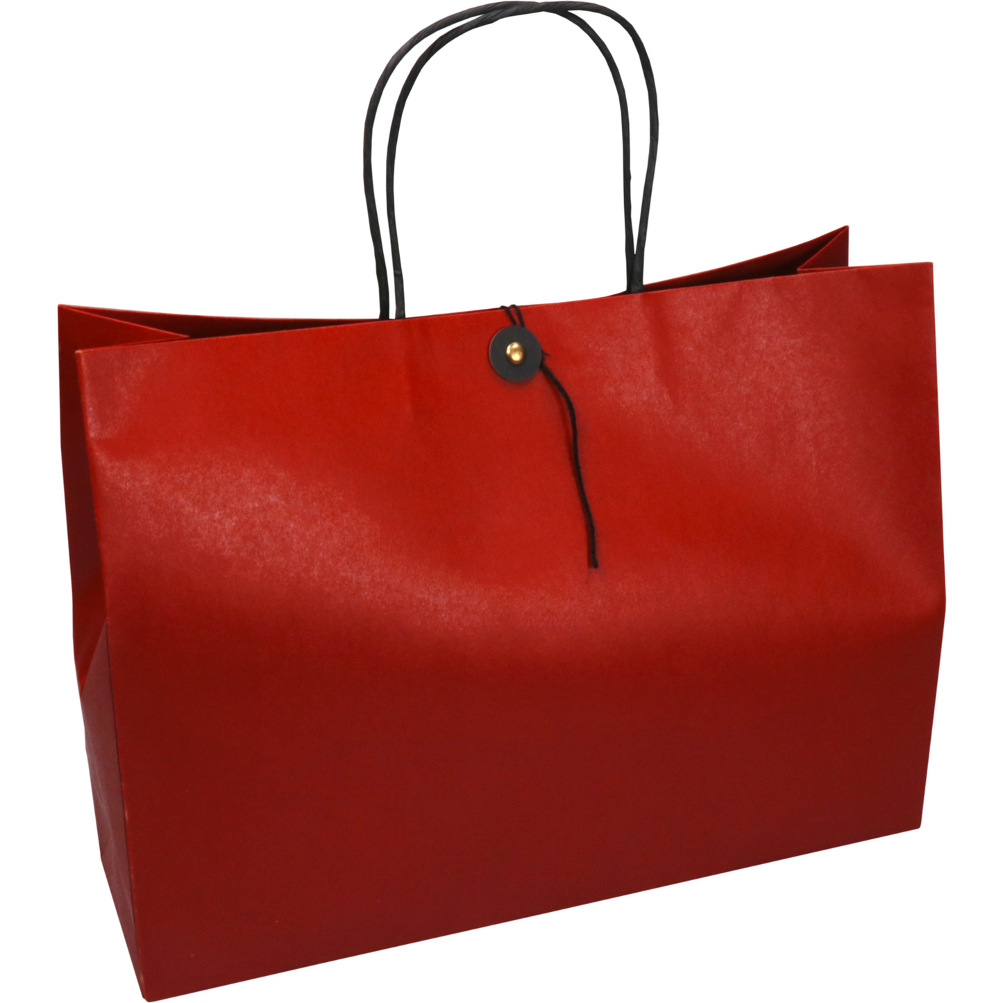 Klika - Tas | Papier | gedraaid papieren koord | japanse sluiting | 32.5x 10x24cm | draagtas | rood | zak à 10 stuks