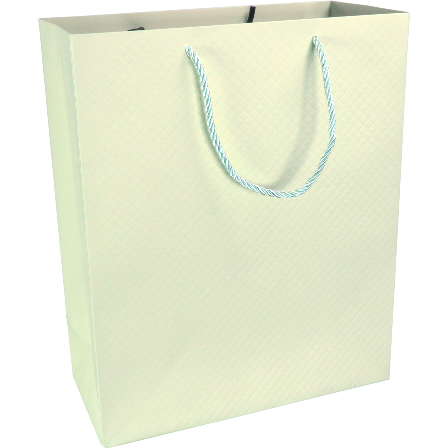 Klika - Tas | Papier | embossed | 26x 12x32cm | draagtas | pastelgroen | 10 stuks