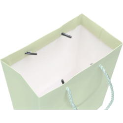Klika - Tas | Papier | embossed | 31x 12x26cm | draagtas | pastelgroen | 10 stuks