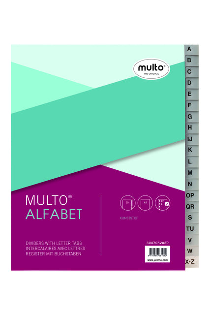 Multo - Tabbladen multo a5 17r pp a z grijs