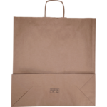 Klika - Tas | Kraftpapier | gedraaid papieren koord | 45x 17x48cm | draagtas | bruin | 100 stuks