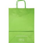 Klika - Tas | Kraftpapier | gedraaid papieren koord | 24x 11x33cm | draagtas | groen | 50 stuks