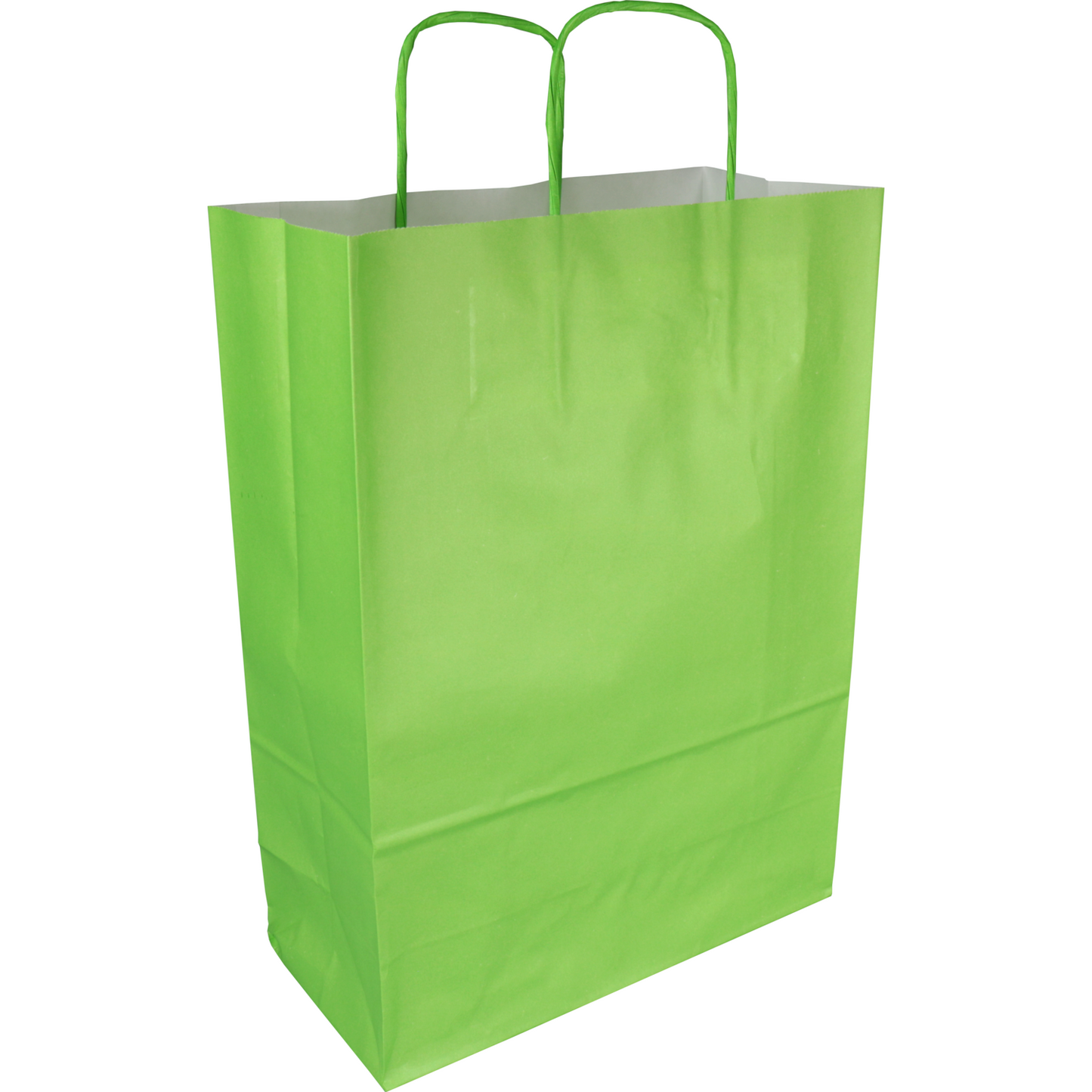 Klika - Tas | Kraftpapier | gedraaid papieren koord | 24x 11x33cm | draagtas | groen | 50 stuks