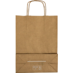 Klika - Tas | Kraftpapier | gedraaid papieren koord | 24x 11x33cm | draagtas | goud | 50 stuks