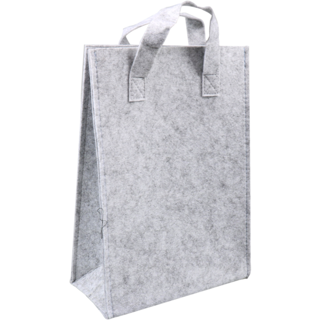 Klika - Tas, Vilt, portrait, 23x 10x33cm, grijs 10 stuks