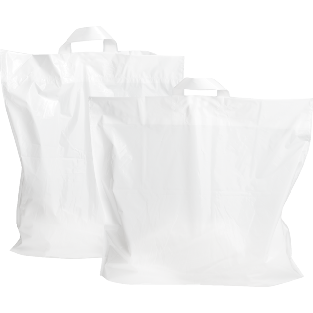 Klika - Tas | LDPE | 46x 5x52cm | lusdraagtas | wit | 250 stuks