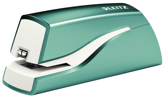 Agrafeuse Leitz NeXXt WOW électrique sans contact 10 feuilles bleu glacier