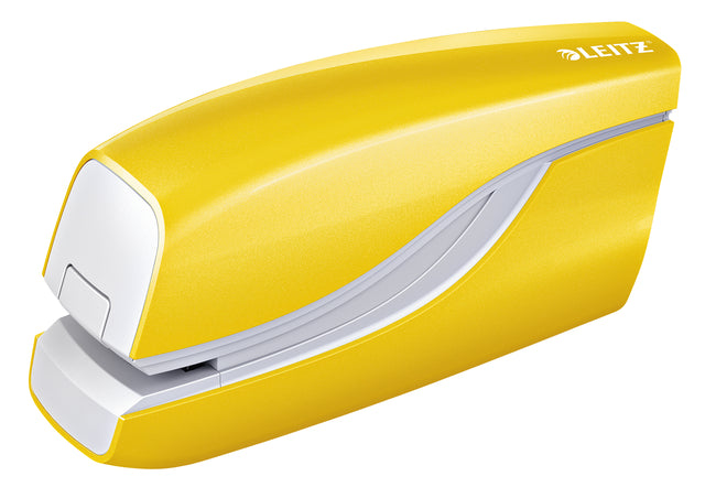Agrafeuse Leitz NeXXt WOW électrique sans contact 10 feuilles jaune