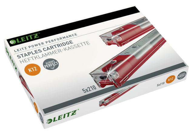Agrafes Leitz cassette K12 26/12 galvanisé 1050 pcs