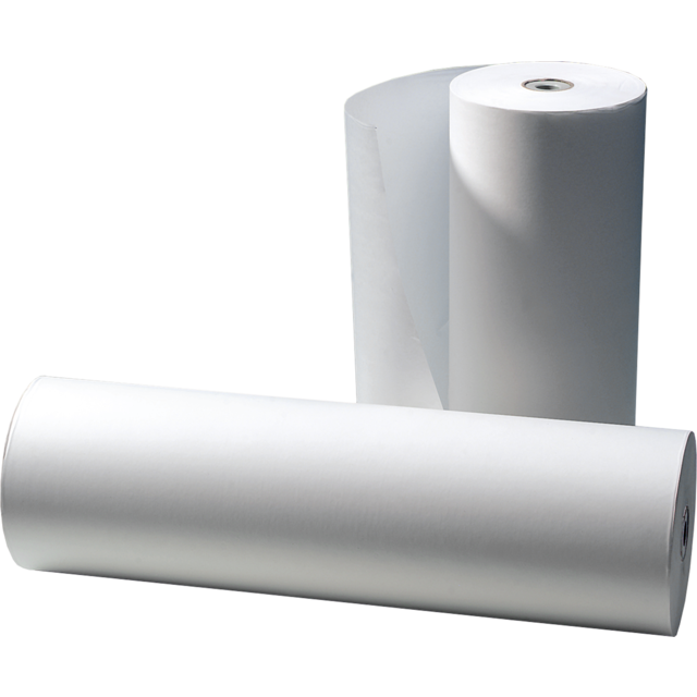 Klika - Kraftpapier op rol 50cm 45gram gebleekt wit kraft circa 440 mtr