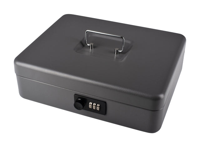 Caissette Pavo avec serrure à combinaison 300x240x90mm gris foncé | 4 pièces