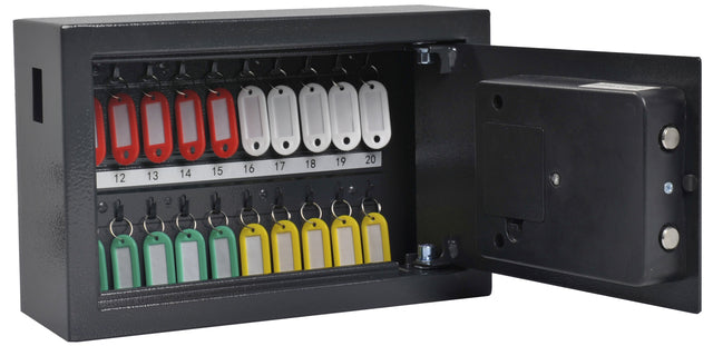 Pavo - Sleutelkast pavo y 20 haken donkergrijs