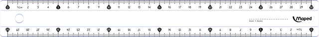 Règle Maped Classic 30cm présentoir de 25 pièces