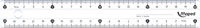Règle Maped Classic 20cm présentoir de 30 pièces