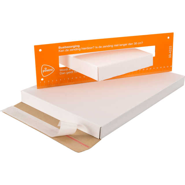 Klika - Brievenbusdoos | A4 | golfkarton | 350x250x28mm | wit | 25 stuks