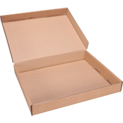 Klika - Vouwdoos | golfkarton | 300x240x40mm | vaste deksel | bruin | 25 stuks