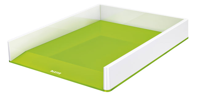 Corbeille à courrier Leitz WOW A4 blanc/vert | 4 pièces