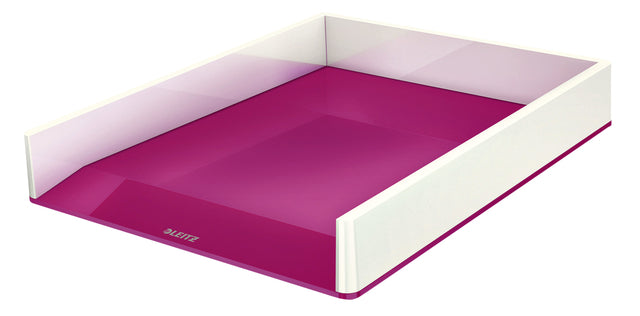 Leitz - Brievenbak leitz wow wit/roze
