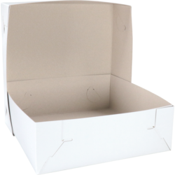 Klika - Zwanenhals/ verzenddoos | karton | 30x30x10cm | duplex | wit | 50 stuks