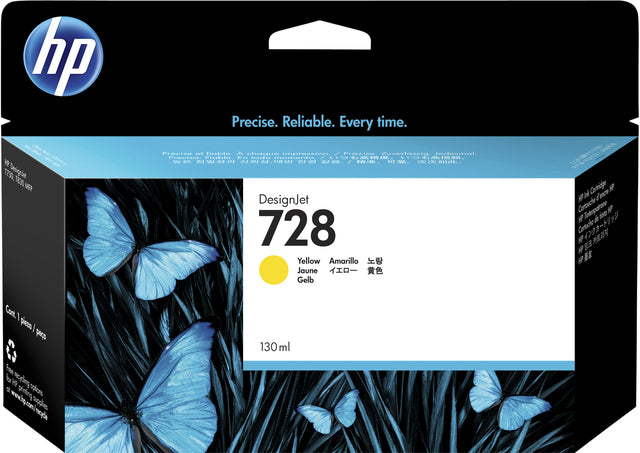 HP - Inktcartridge hp f9j65a 728 geel