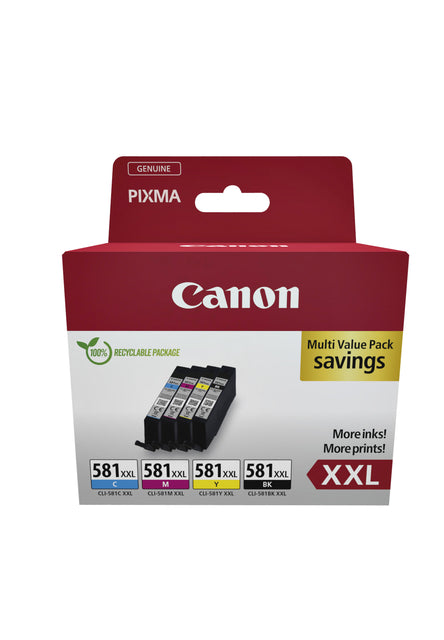 Canon - Inktcartridge canon cli-581xxl zwart + 3 kleuren