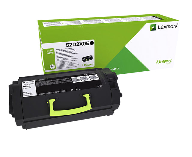 Cartouche de toner Lexmark 52D2XOE prebate noir HC