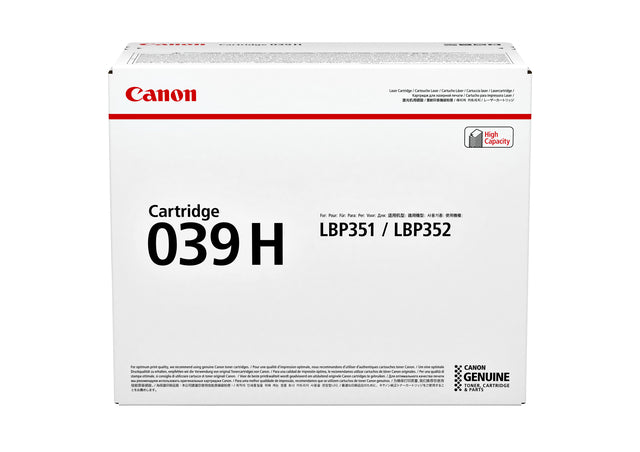 Canon - Tonercartridge canon 039h zwart