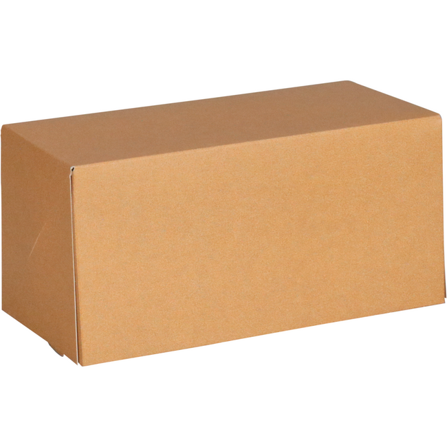 Klika - Gebaksdoos | karton | 18x10x9cm | zonder venster | bruin | 100 stuks