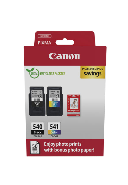 Canon - Inktcartridge canon pg-540 + cl-541 zwart + kleur