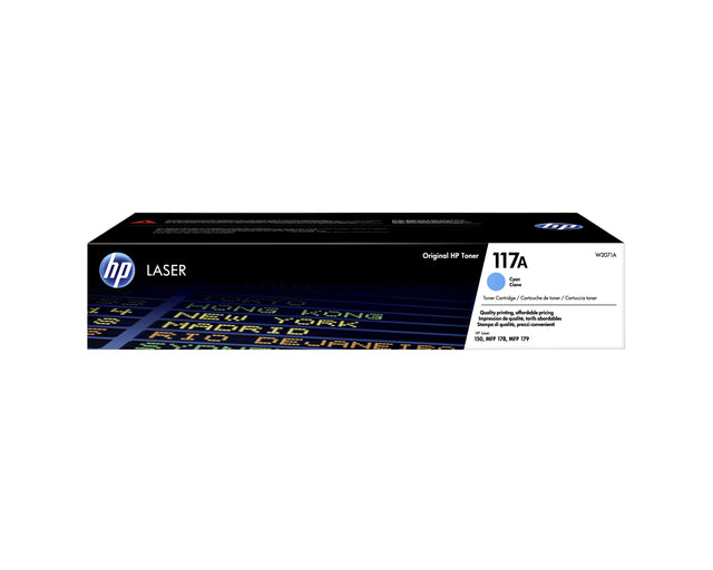 HP - Tonercartridge hp w2071a 117a blauw