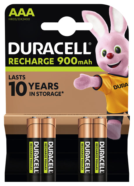 Batterie rechargeable Duracell 4xAAA 900mAh Ultra | 10 morceaux