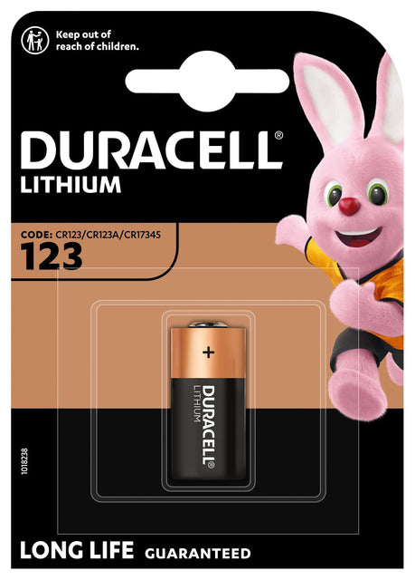 Batterie Duracell 1xCR123 lithium haute puissance
