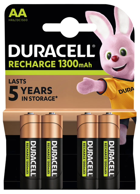 Batterie rechargeable Duracell 4xAA 1300mAh Plus | 10 morceaux